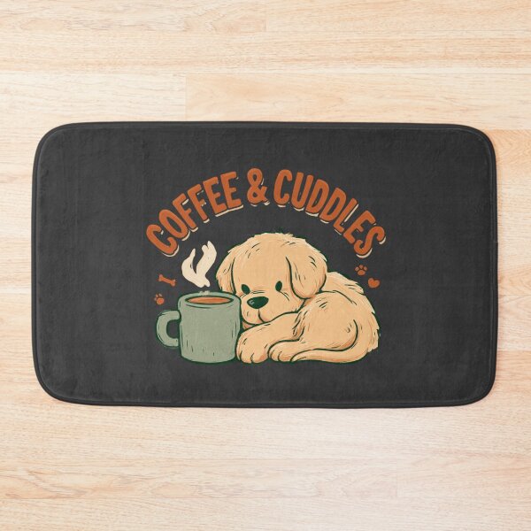Item preview, Coffee & Cuddles Puppy Dog Lover Cozy Mug Design designed and sold by NicolasGlowArt.