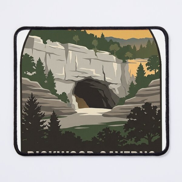 Item preview, Rickwood Caverns State Park Alabama Cave Entrance Sticker designed and sold by DetourDgn.