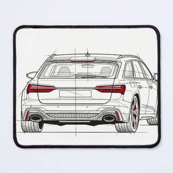 Item preview, Widebody Performance Wagon Engineering Schematic Car Guy Lifestyle Machine designed and sold by RevUpDesign.