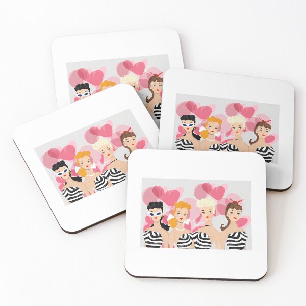 Item preview, Iconic 1950 Retro Fashion Doll  Sticker designed and sold by raaxeyaha.
