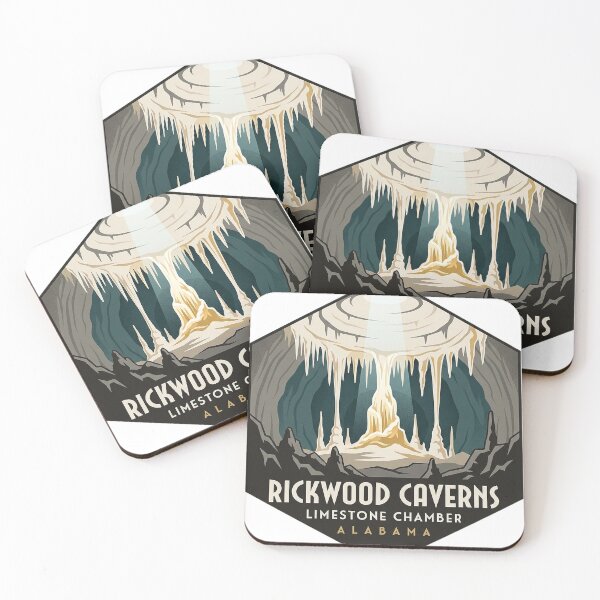 Item preview, Rickwood Caverns Stalactite Chamber Alabama Cave Sticker designed and sold by DetourDgn.