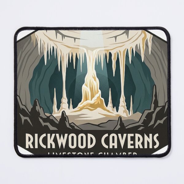 Item preview, Rickwood Caverns Stalactite Chamber Alabama Cave Sticker designed and sold by DetourDgn.