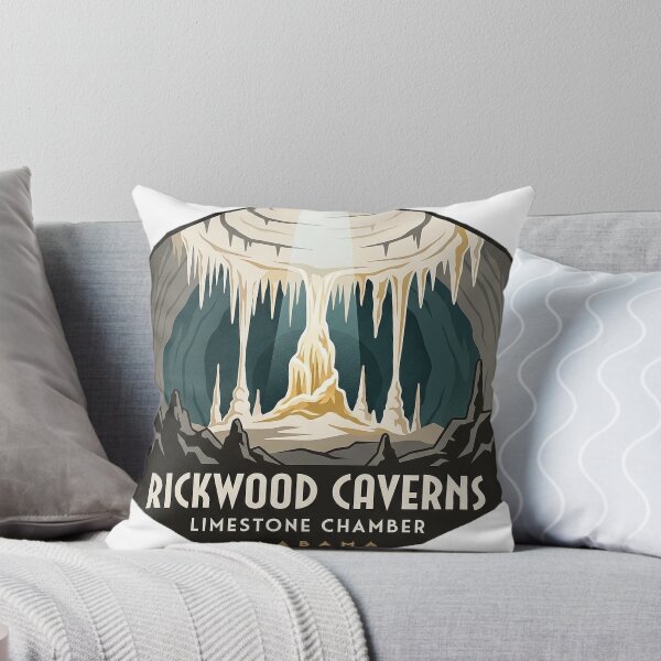 Item preview, Rickwood Caverns Stalactite Chamber Alabama Cave Sticker designed and sold by DetourDgn.