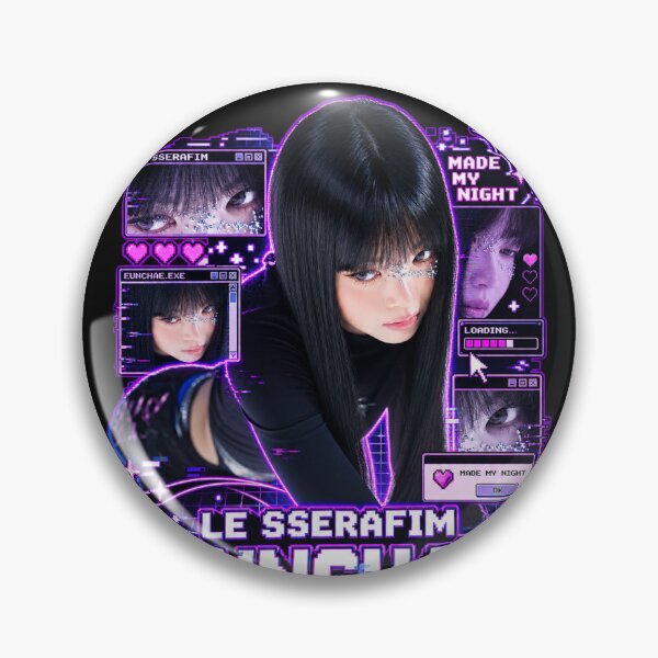 Item preview, Eunchae LE SSERAFIM Made My Night Cyber Futuristic Kpop Merch designed and sold by Valereekmerch.
