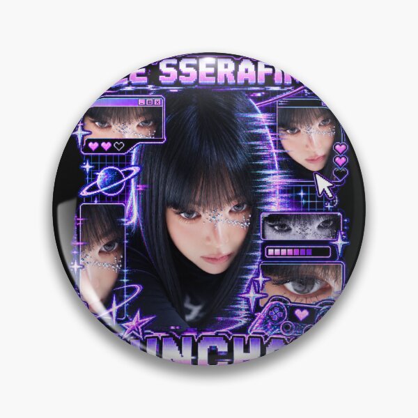 Item preview, Hong Eunchae Made My Night Neon Game UI Kpop Fan Art designed and sold by Valereekmerch.