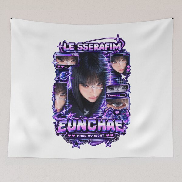 Item preview, Hong Eunchae hizo mi noche neón Interfaz de usuario de juego Kpop Fan art designed and sold by Valereekmerch.
