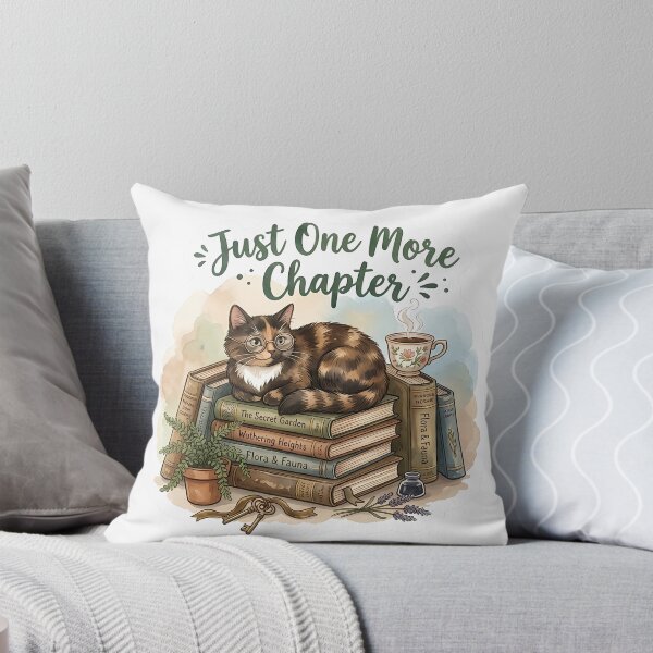 Item preview, Just One More Chapter - Cute Cat Reading Books designed and sold by AZABSTORE.