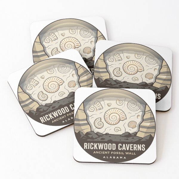 Item preview, Rickwood Caverns Fossil Wall Alabama Geology Sticker designed and sold by DetourDgn.