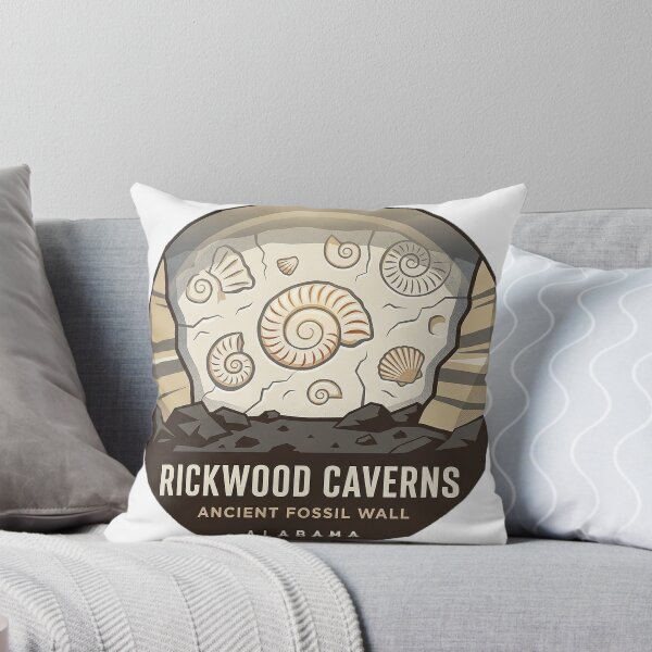 Item preview, Rickwood Caverns Fossil Wall Alabama Geology Sticker designed and sold by DetourDgn.