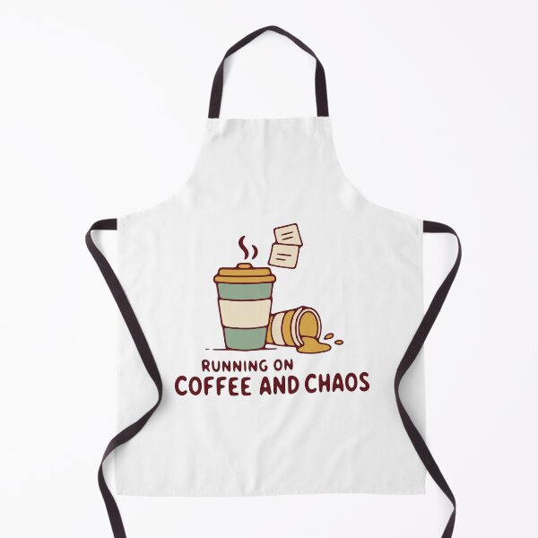 Item preview, Running on coffee and chaos - funny coffee lover busy life humor designed and sold by GagShots.