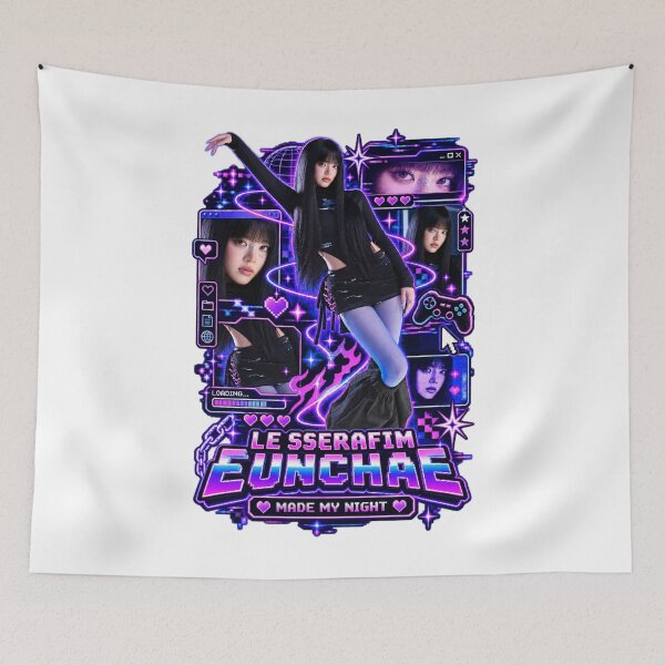 Item preview, LE SSERAFIM Eunchae Made My Night Digital Cyberpunk Merch designed and sold by Valereekmerch.