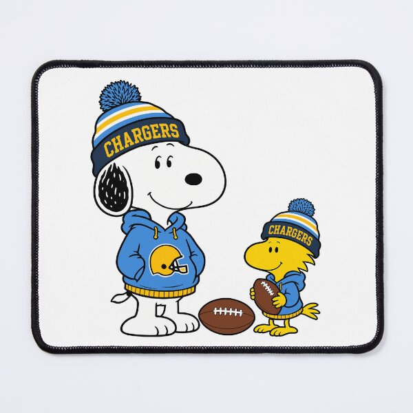 Item preview, Snoopy & Woodstock Los Angeles Chargers Football Retro F231 designed and sold by GLUVY-THEME.