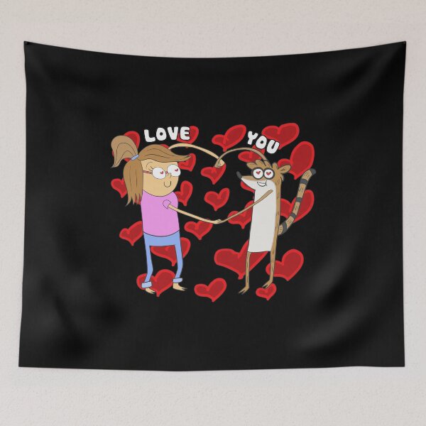 Item preview, Eileen and Rigby Heart Love Animation Art designed and sold by HENRITCHELL.