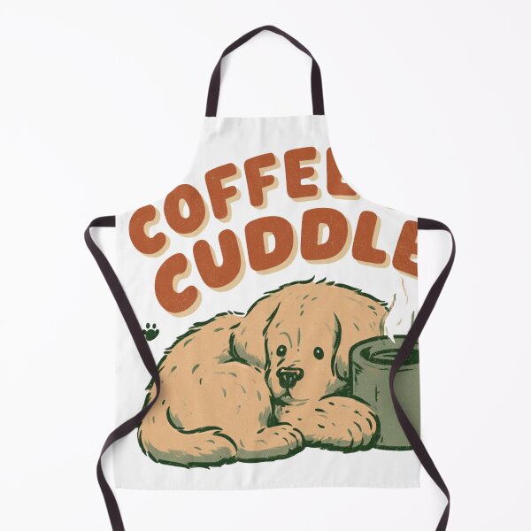 Item preview, Coffee & Cuddles Dog Lover Golden Retriever designed and sold by NicolasGlowArt.