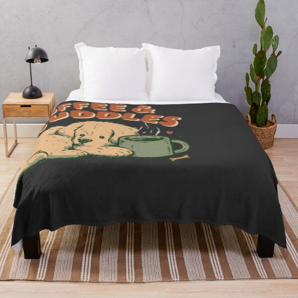 Item preview, Coffee & Cuddles Dog Lover Golden Retriever designed and sold by NicolasGlowArt.
