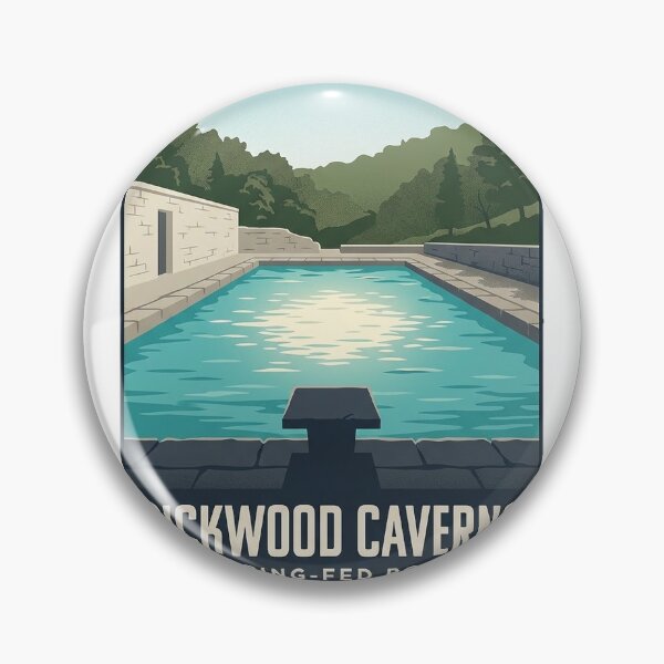 Item preview, Rickwood Caverns Spring-Fed Pool Alabama Park Sticker designed and sold by DetourDgn.