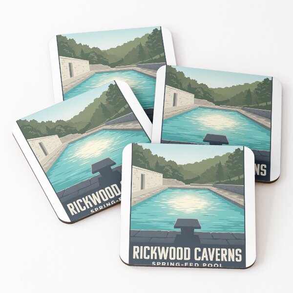 Item preview, Rickwood Caverns Spring-Fed Pool Alabama Park Sticker designed and sold by DetourDgn.