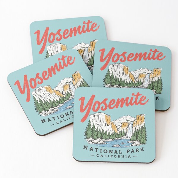 Artikelvorschau, Yosemite-Nationalpark: Farbenfrohe Retro-Landschaft entworfen und verkauft von HowToCanadian.