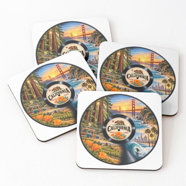Item preview, California Vinyl Record designed and sold by Whimspired By Paxx.