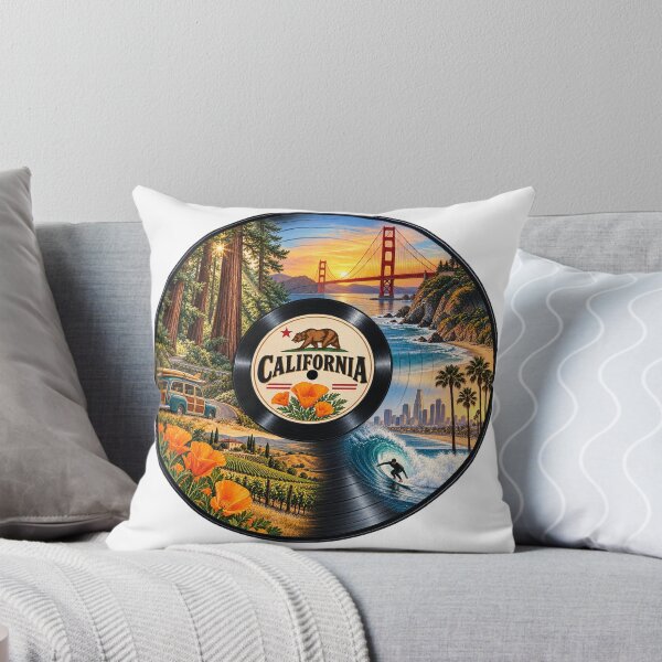 Item preview, California Vinyl Record designed and sold by Whimspired By Paxx.