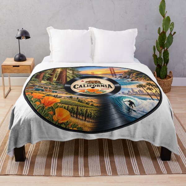 Item preview, California Vinyl Record designed and sold by Whimspired By Paxx.