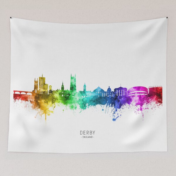 Item preview, Derby England Skyline designed and sold by ArtPrints.