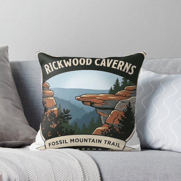 Item preview, Rickwood Caverns Fossil Mountain Trail Overlook Sticker designed and sold by DetourDgn.