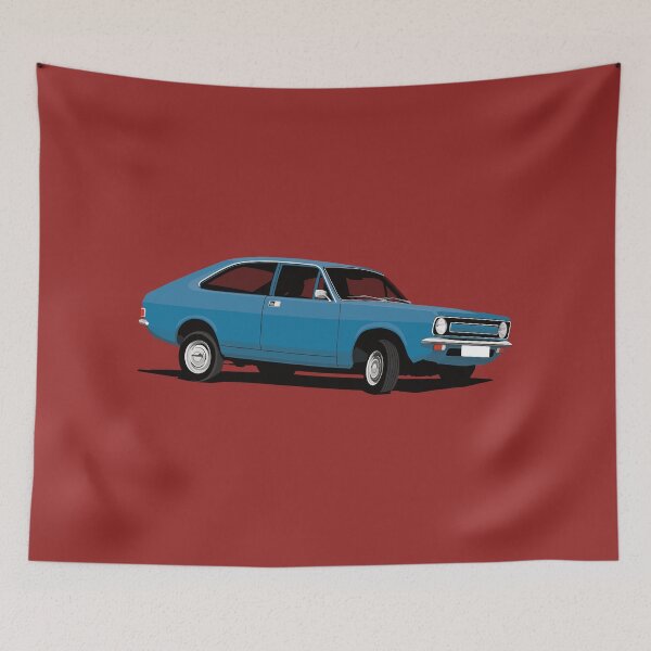 Item preview, Morris Marina Coupe - illustration - Blue designed and sold by knappidesign.