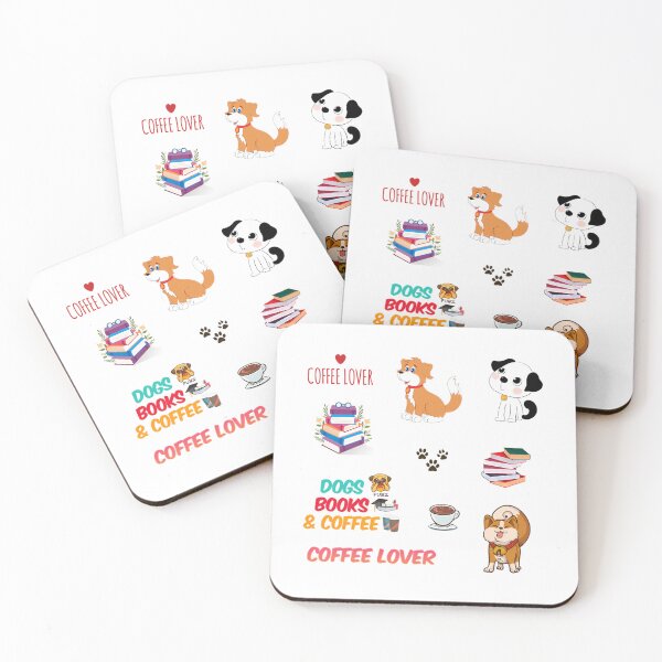 Item preview, Dogs Books And Coffee designed and sold by teeashirtsb.