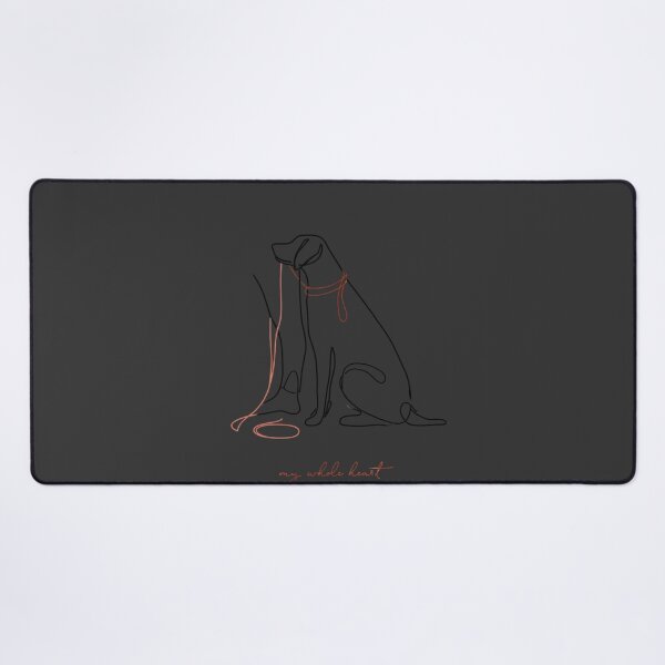 Item preview, My Whole Heart Dog Line Art Pet Owner Love designed and sold by NicolasGlowArt.