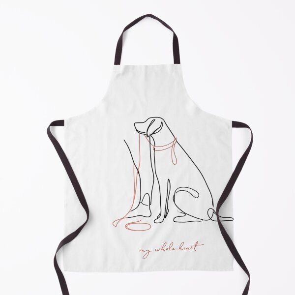 Item preview, My Whole Heart Dog Line Art Pet Owner Love designed and sold by NicolasGlowArt.