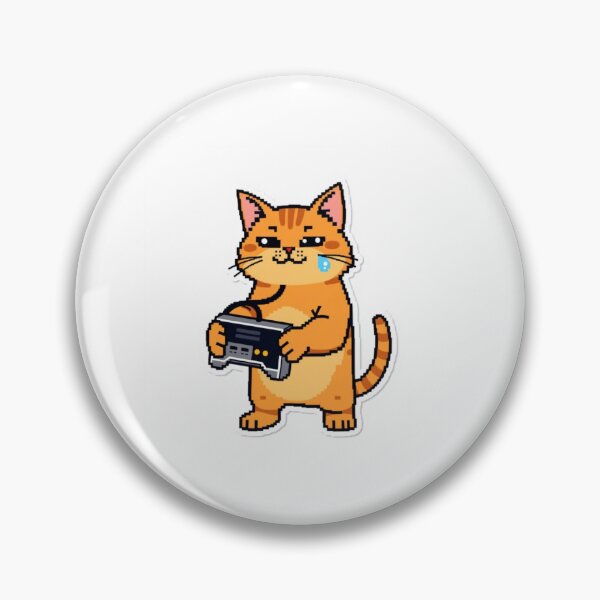 Item preview, Chunky Pixel Cat Gamer designed and sold by One More Run.