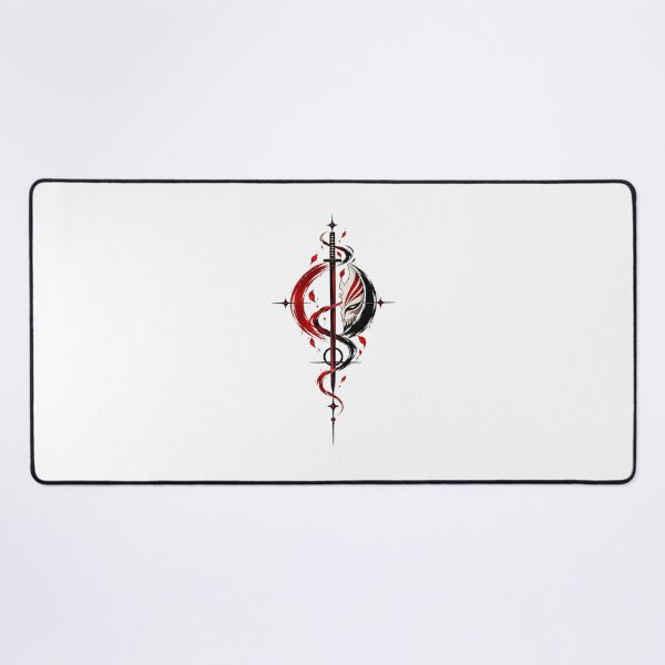 Item preview, Bleach Hollow Mask Sword Red Black Anime designed and sold by QubekShop.