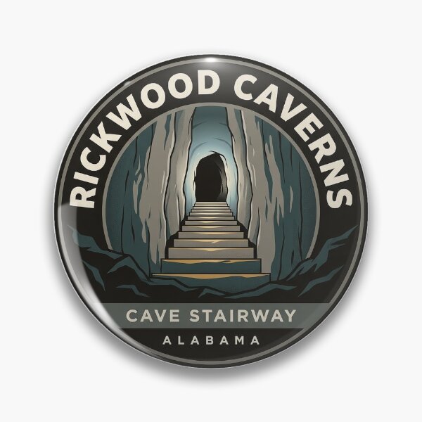 Artikelvorschau, Rickwood Caverns Höhlentreppe Alabama Aufkleber entworfen und verkauft von DetourDgn.