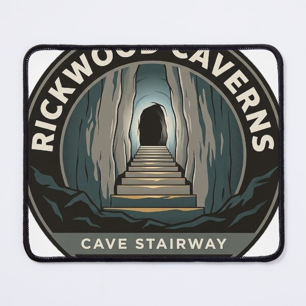 Item preview, Rickwood Caverns Cave Stairway Alabama Sticker designed and sold by DetourDgn.