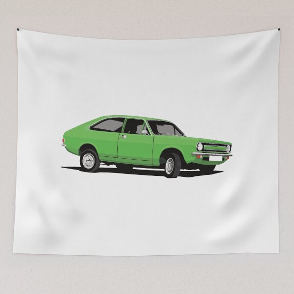 Artikelvorschau, Morris Marina Coupé – Illustration – hellgrün entworfen und verkauft von knappidesign.