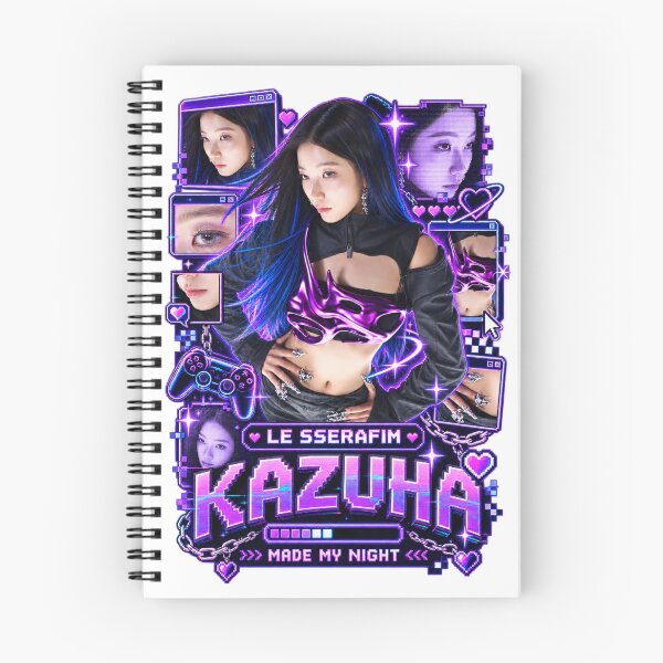 Item preview, Kazuha Made My Night Futuristic Interface Kpop Fanmade Art designed and sold by Valereekmerch.