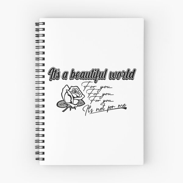 Item preview, It's a Beautiful World Inspirational Quote Design for Positive Vibes designed and sold by KRBHylian.