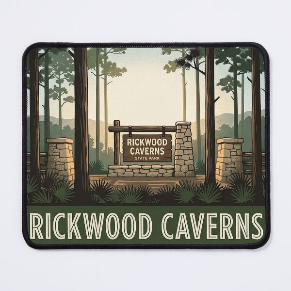 Item preview, Rickwood Caverns State Park Entrance Alabama Sticker designed and sold by DetourDgn.