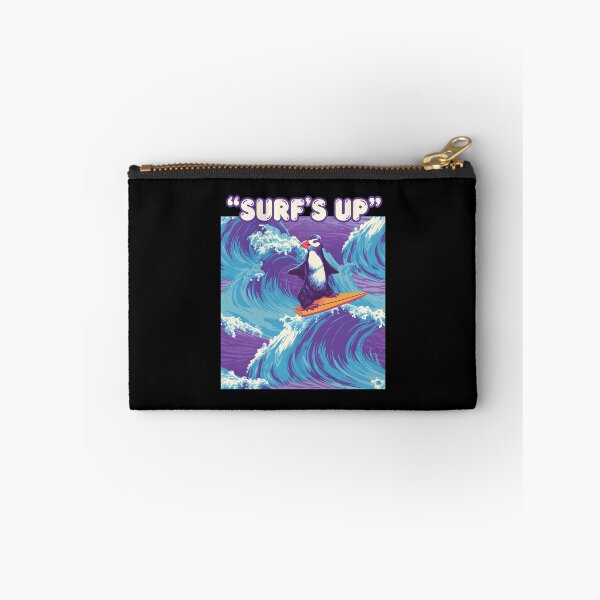 Item preview, Surfing Puffin Ocean Wave Illustration designed and sold by HENRITCHELL.