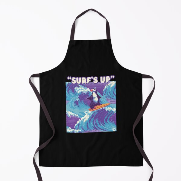 Item preview, Surfing Puffin Ocean Wave Illustration designed and sold by HENRITCHELL.