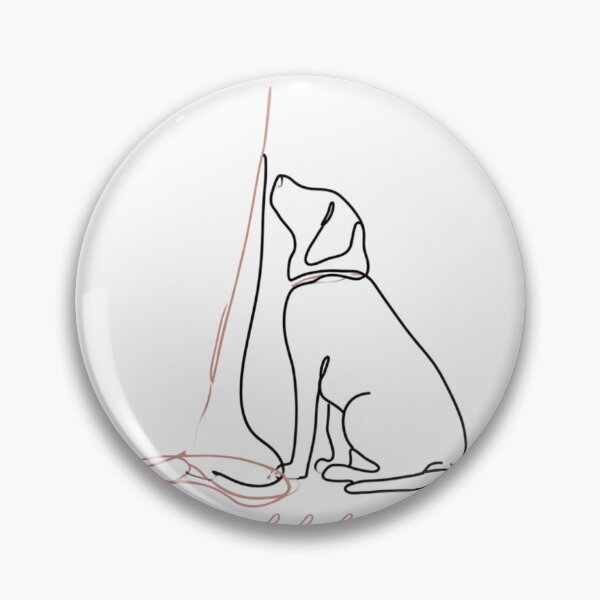 Item preview, My Whole Heart Dog Line Art Pet Lover Design designed and sold by NicolasGlowArt.