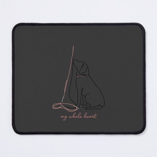 Item preview, My Whole Heart Dog Line Art Pet Lover Design designed and sold by NicolasGlowArt.