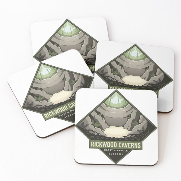 Item preview, Rickwood Caverns Karst Sinkhole Alabama Nature Sticker designed and sold by DetourDgn.