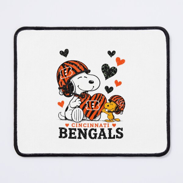 Item preview, Cincinnati Football Love Snoopy Woodstock designed and sold by StellarKawaii.