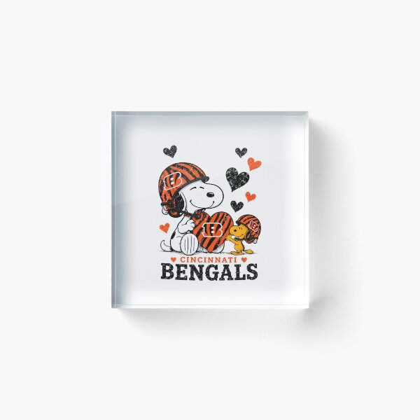 Item preview, Cincinnati Football Love Snoopy Woodstock designed and sold by StellarKawaii.