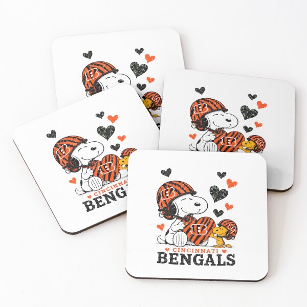 Item preview, Cincinnati Football Love Snoopy Woodstock designed and sold by StellarKawaii.