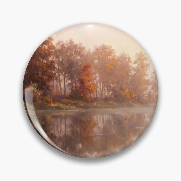 Item preview, Misty Autumn Lake designed and sold by RedPeaStudio.