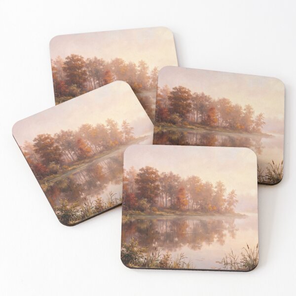 Item preview, Misty Autumn Lake designed and sold by RedPeaStudio.