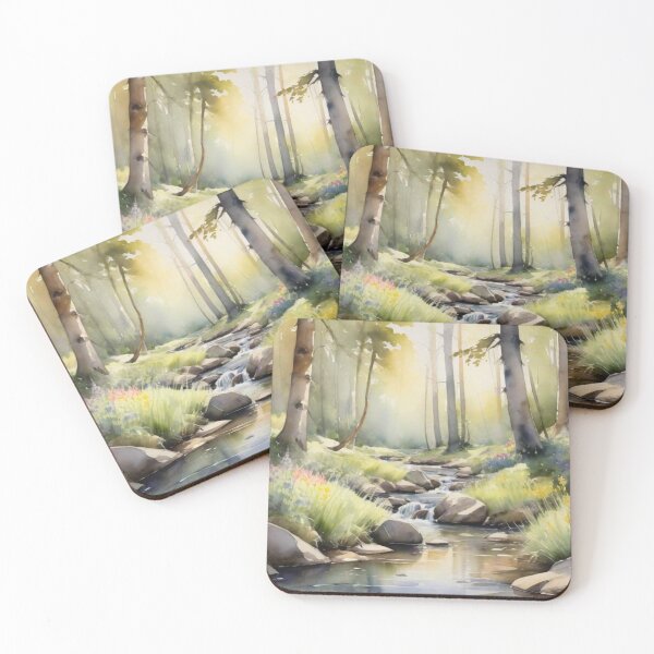 Item preview, Enchanted Forest Stream designed and sold by Prachodayat Artworks.